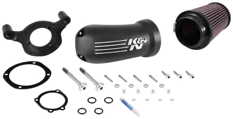 K&N Engineering 57-1137 K&N 01-17 Harley-Davidson Softail / Dyna FI Performance Air Intake System