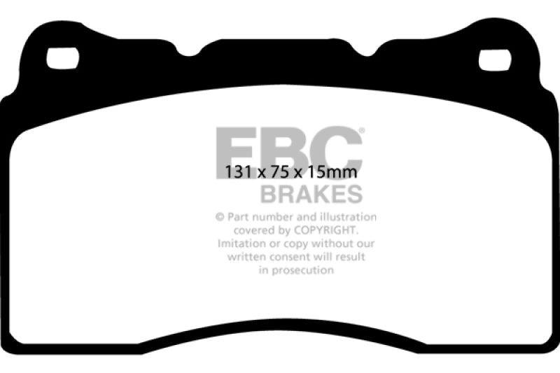 EBC DP31210C 04-08 Acura TL 3.2 (Manual)(Brembo) Redstuff Front Brake Pads