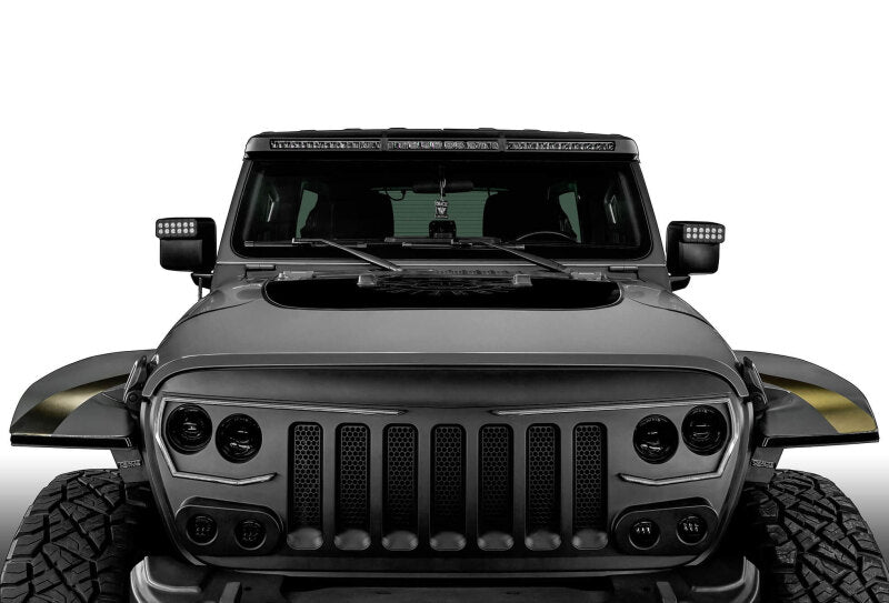 ORACLE Lighting 5917-023 Oracle Jeep Wrangler JL/Gladiator JT Integrated Windshield LED Light Bar System