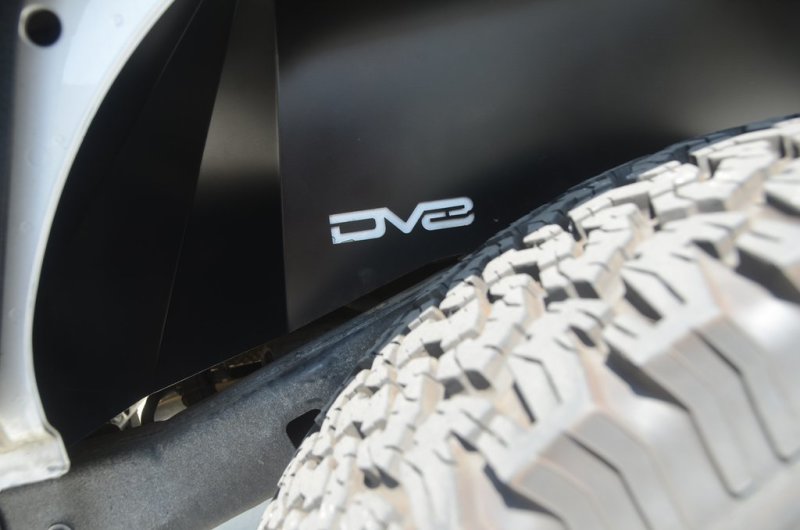 DV8 Offroad INFEND-01RB 07-18 Jeep Wrangler JK Rear Aluminum Inner Fender - Black