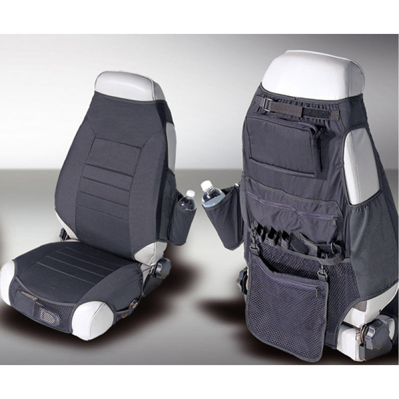 Rugged Ridge 13235.01 Fabric Seat Protectors Black 76-06 Jeep CJ / Jeep Wrangler