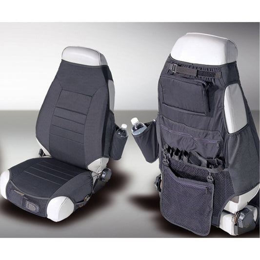 Rugged Ridge 13235.01 Fabric Seat Protectors Black 76-06 Jeep CJ / Jeep Wrangler