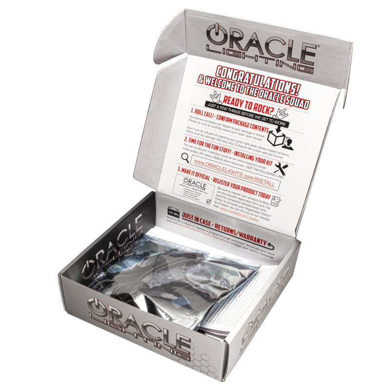 ORACLE Lighting 1471-330 Oracle 21-22 Ford Bronco Headlight Halo Kit w/DRL Bar - Base Headlights -w/RF Cntrl SEE WARRANTY