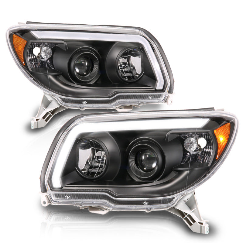 ANZO 111616 06-09 Toyota 4 Runner Projector Headlights Plank Style - Black
