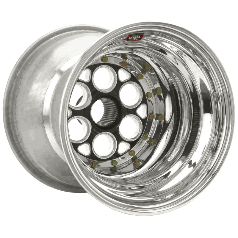 Weld Racing WEL735B-517B55-6 15x17 42 Spline 5in BS Bead-Loc w/Cover