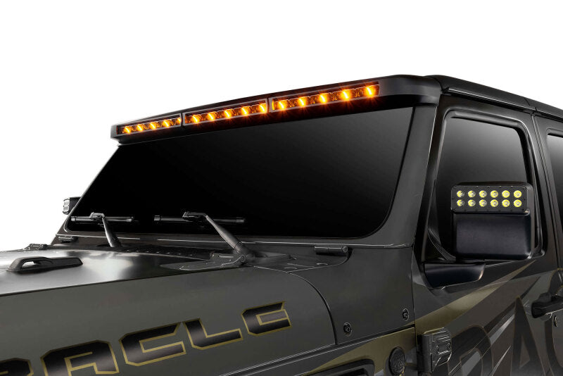 ORACLE Lighting 5917-023 Oracle Jeep Wrangler JL/Gladiator JT Integrated Windshield LED Light Bar System