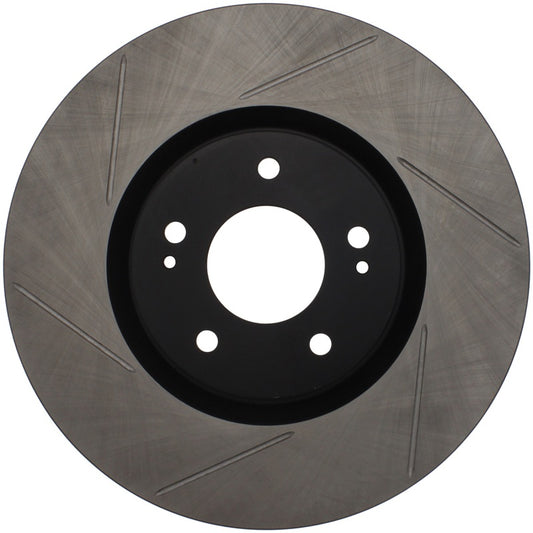 Stoptech 126.46064SR StopTech Power Slot 03-06 Evo 8 & 9 Slotted Right Front Rotor