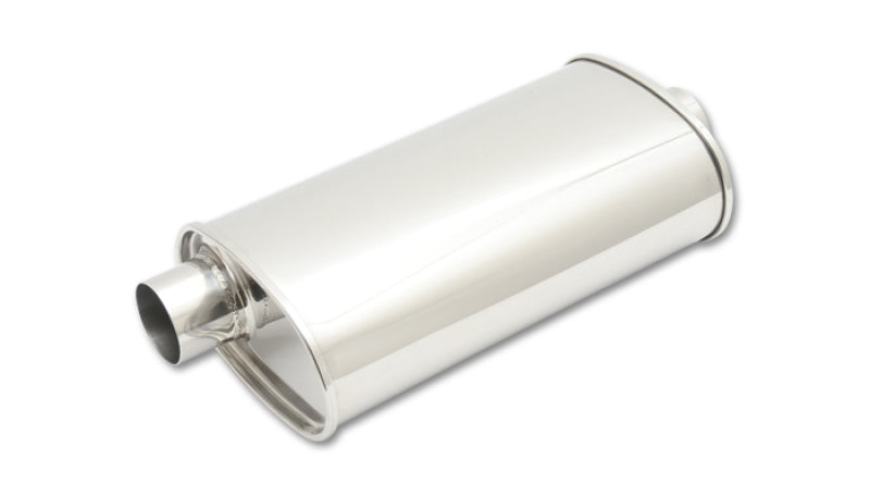 Vibrant 1107 StreetPower Oval Muff 5in x 9in x 15in long body 3in inlet I.D. x 3in outlet Offset-Center
