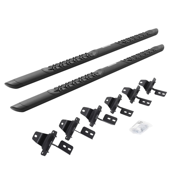 Go Rhino V3450674T 18-21 Jeep Wrangler JLU Vertex V3 - Sidestep + Brkts