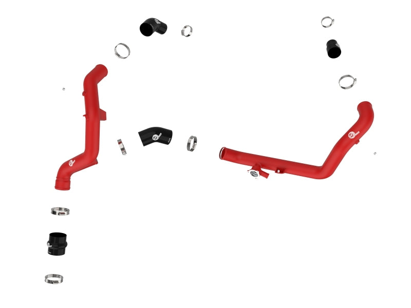 aFe 46-20658-R Bladerunner 2-1/4 IN Aluminum Hot Charge Pipe Black 20-23 Ford Explorer/Explorer ST - Red