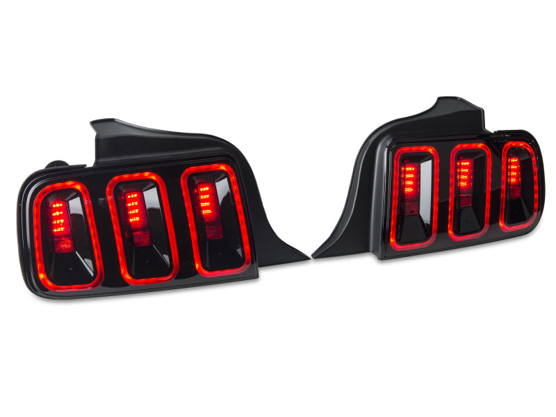Raxiom 49169 05-09 Ford Mustang Gen5 Tail Lights- Black Housing (Smoked Lens)