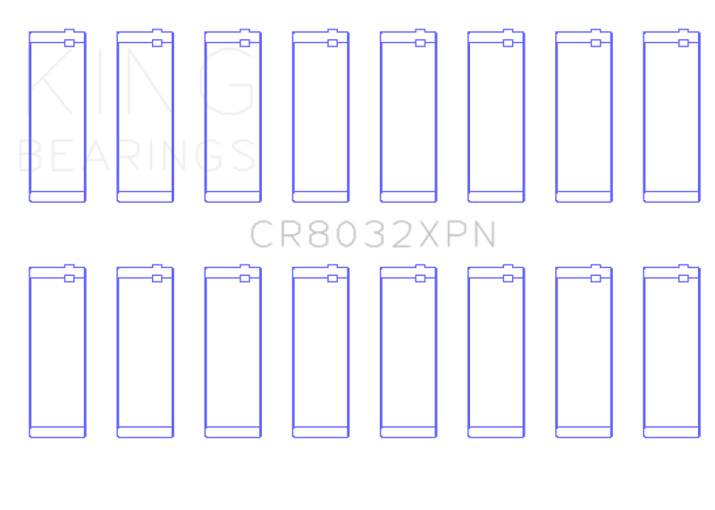 King Engine Bearings CR8032XPN Chrysler 345/370 16v Connecting Rod Bearing Set