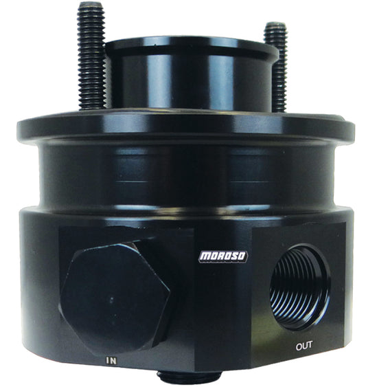 Moroso MOR23701 BBC Oil Filter Adapter Ext. Pump/Accumulator