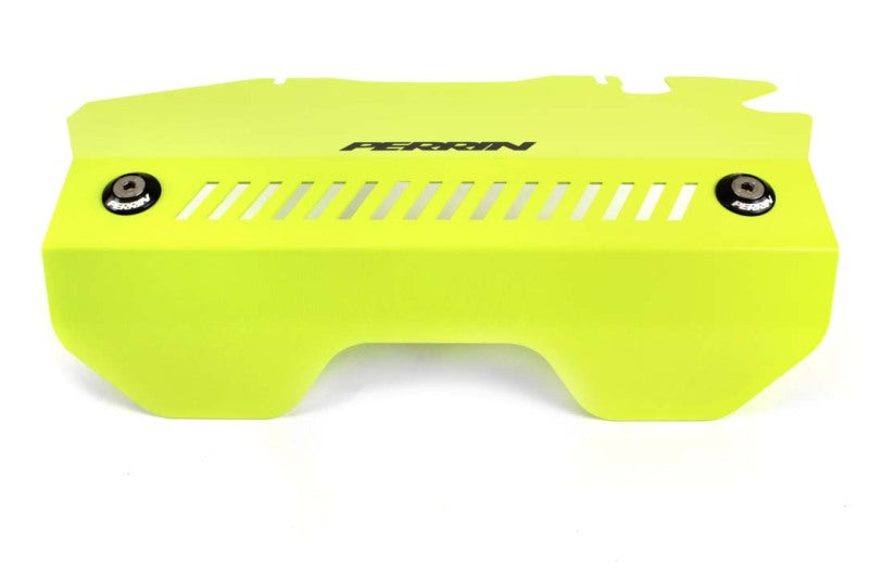 Perrin Performance PSP-ENG-152NY PERRIN 15-21 Subaru WRX Pulley Cover - Neon Yellow