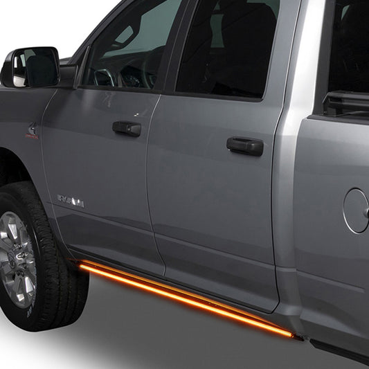 Putco 931800960 15-24 Chevrolet Silverado / GMC Sierra HD Blade Rocker Kits Sideliners - Amber/White
