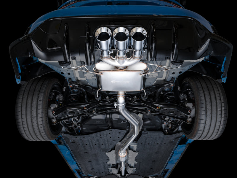 AWE Tuning 3015-52287 2023 Honda Civic Type R FL5 Touring Edition Exhaust w/ Triple Chrome Silver Tips