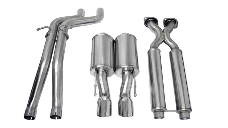 CORSA Performance 14451 Corsa 2006-2010 Jeep Grand Cherokee 6.1L V8 Polished Sport Cat-Back Exhaust