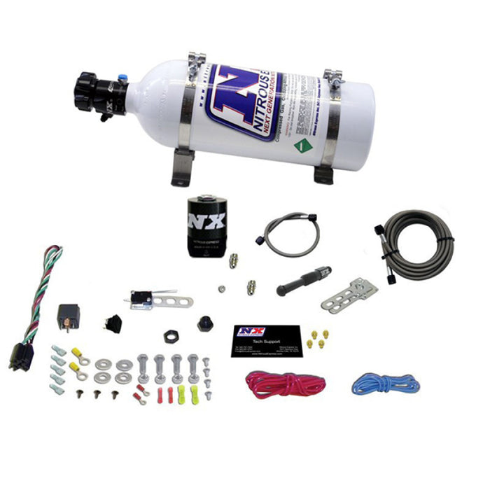 Nitrous Express 21000-05 Dry EFI Single Nozzle Nitrous Kit (35-150HP) w/5lb Bottle