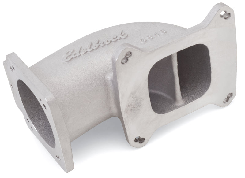 Edelbrock 3848 Low Profile Intake Elbow 90mm Throttle Body to Square-Bore Flange As-Cast Finish