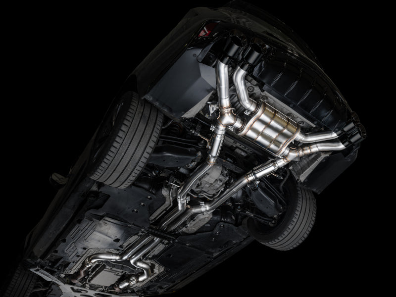 AWE Tuning 3025-43436 2021+ Cadillac CT4-V Blackwing SwitchPath Exhaust - Diamond Black Tips