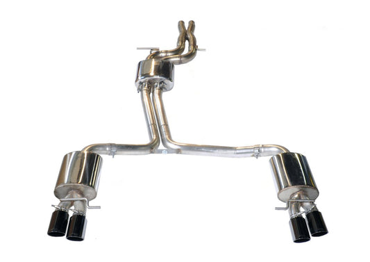 AWE Tuning 3015-42026 Audi B8 S5 4.2L Touring Edition Exhaust System - Diamond Black Tips
