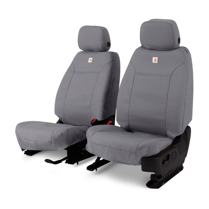Covercraft GTF4347ABCAGY 23-24 Ford SuperDuty Carhartt PrecisionFit Custom Front Row Seat Covers - Gravel