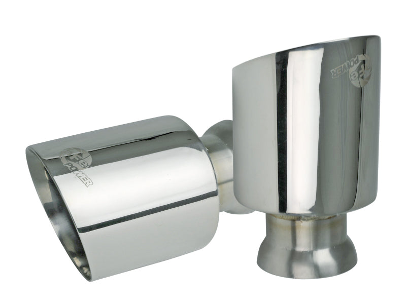 aFe 49C32068-P MACH Force-XP 4-1/2in Polished OE Replacement Exhaust Tips - 15-19 Dodge Charger/Hellcat