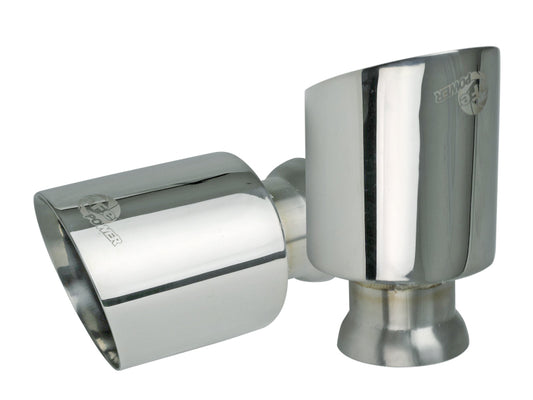 aFe 49C32068-P MACH Force-XP 4-1/2in Polished OE Replacement Exhaust Tips - 15-19 Dodge Charger/Hellcat