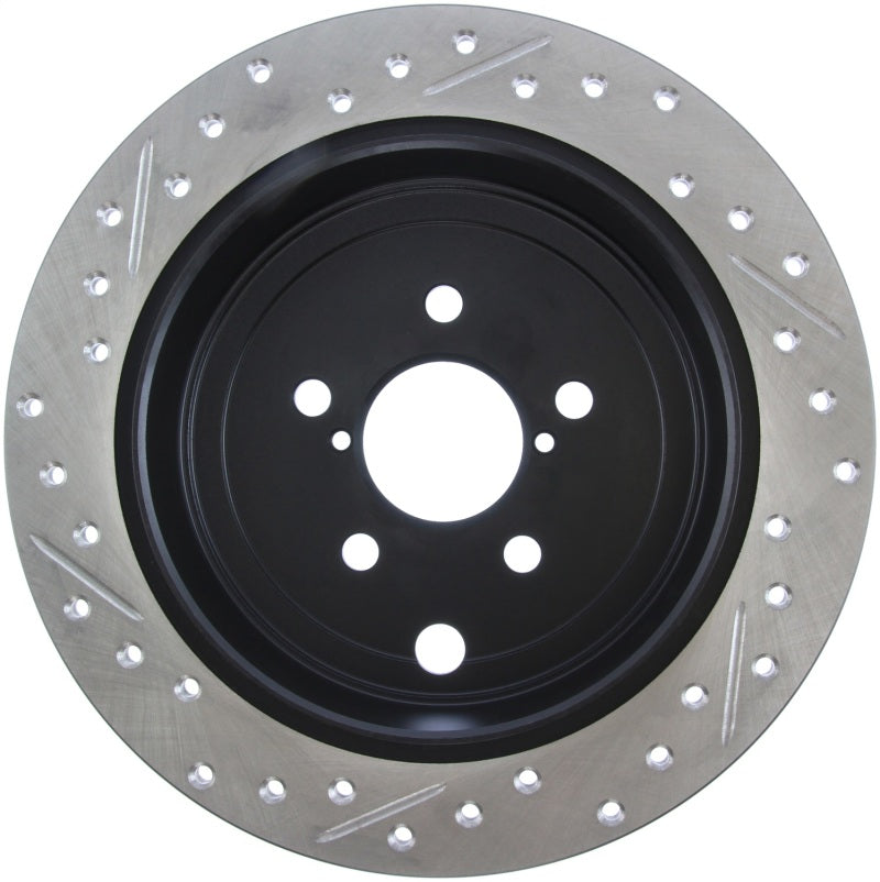 Stoptech 127.47029L StopTech 08-10 Impreza WRX (Exc STi)/08-10 Impreza Coupe/Sedan Slotted & Drilled Left Rear Rotor