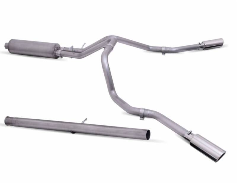 Gibson 65714 20-22 Silverado/GMC Sierra 2500 HD 6.6L Crew Cab (Long Bed) Cat-Back Dual Extreme Exhaust