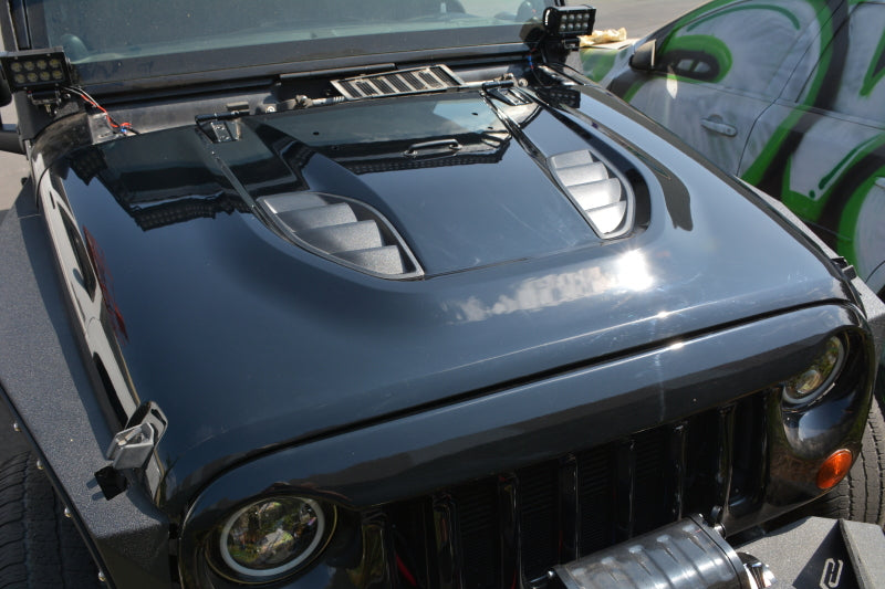 DV8 Offroad HDMB07-TA 07-18 Jeep Wrangler JK Rubicon 10th Anniversary Replica Hood