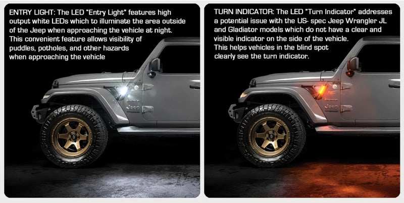 ORACLE Lighting 5861-504 Oracle Sidetrack LED System For Jeep Wrangler JL/ Gladiator JT