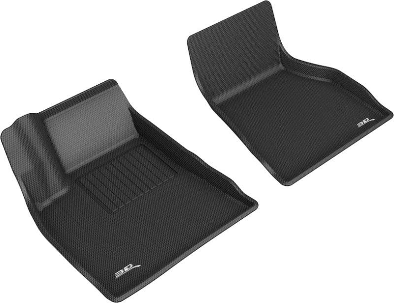 3D MAXpider L1TL01311509 2015-2020 Tesla Model S Kagu 1st Row Floormat - Black