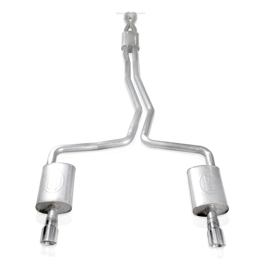 Stainless Works TA10ECOCB 2010-18 Ford Taurus SHO V6 2-1/2in Catback Chambered Mufflers X-Pipe