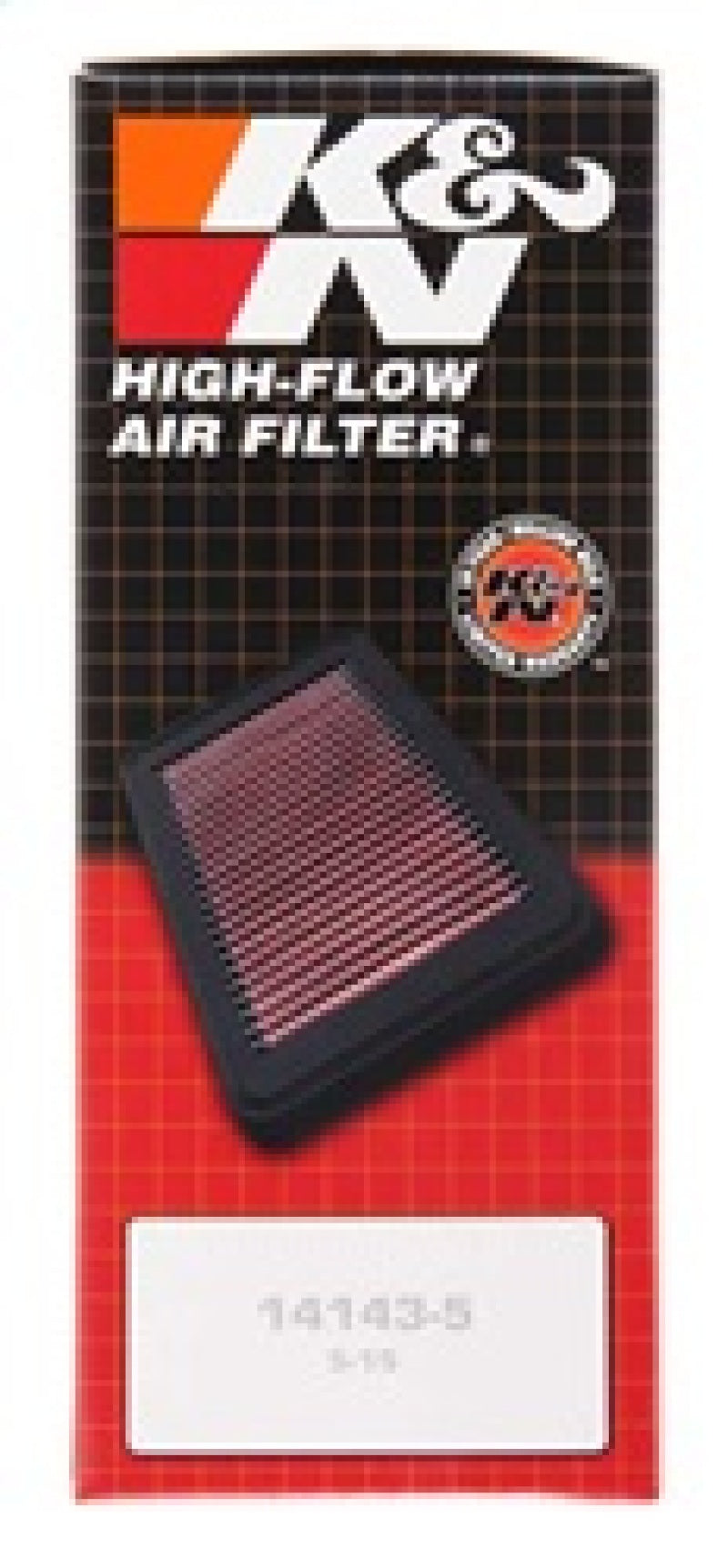 K&N Engineering RX-4130-1 K&N Universal X-Stream Clamp-On Air Filter 3.5in Flg ID/4in OD/5.75in H