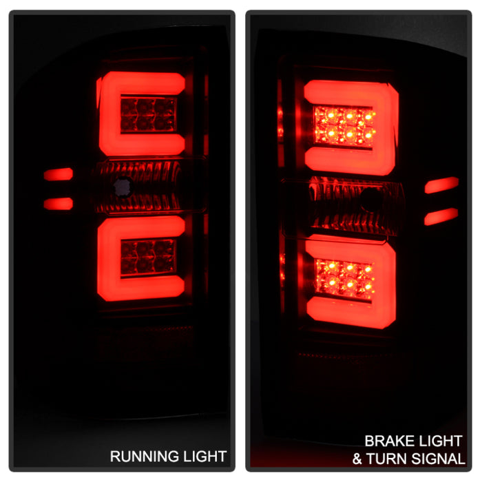 SPYDER 5079985 Spyder Chevy 1500 14-16 Light Bar LED Tail Lights Blk ALT-YD-CS14-LBLED-BK
