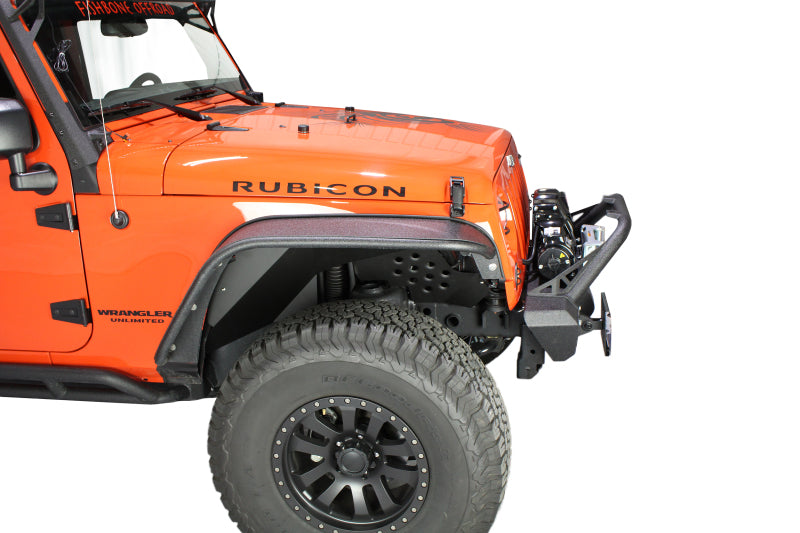 Fishbone Offroad FB33007 07-18 Jeep JK Wrangler Front/Rear Inner Fenders -Aluminum - Blk Pwdrcoat (Set Of 4)