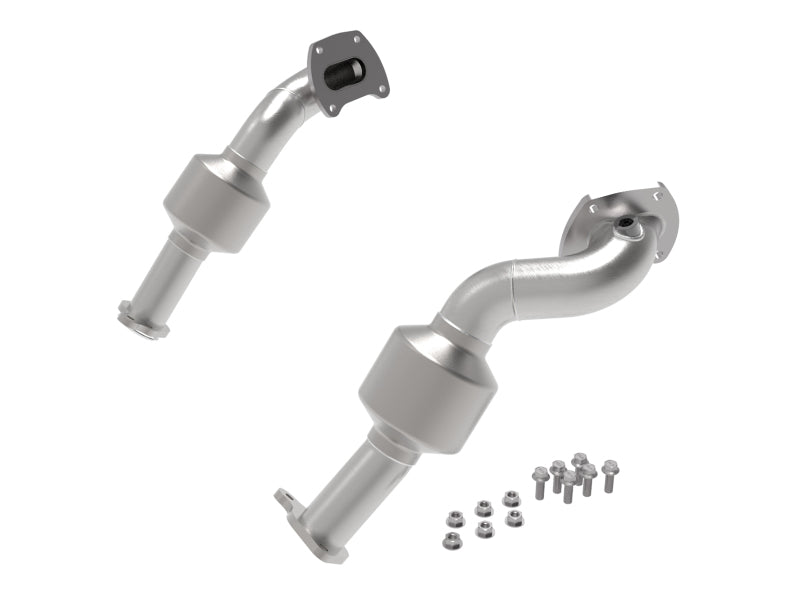 aFe 48-46012-HC Twisted Steel Down Pipe 409SS w/ Cat 16-17 Toyota Tacoma V6-3.5L