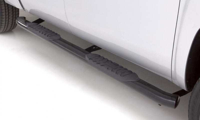 LUND 23475771 Lund 03-09 Dodge RAM 2500 Quad Cab 4in. Oval Curved Steel Nerf Bars - Black