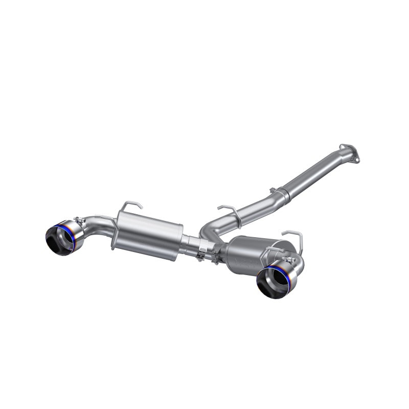 MBRP S48043BE 13-16 Subaru BRZ 2.0L/ 2.4L 3in Dual Split Rear Cat Back w/Burnt End Tips- T304