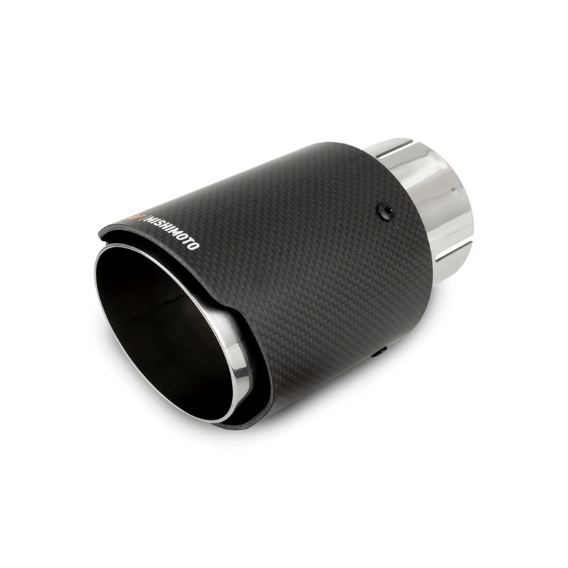 Mishimoto MMEXH-TIP-CF3P Carbon Fiber Muffler Tip 3in Inlet 4in Outlet Polished