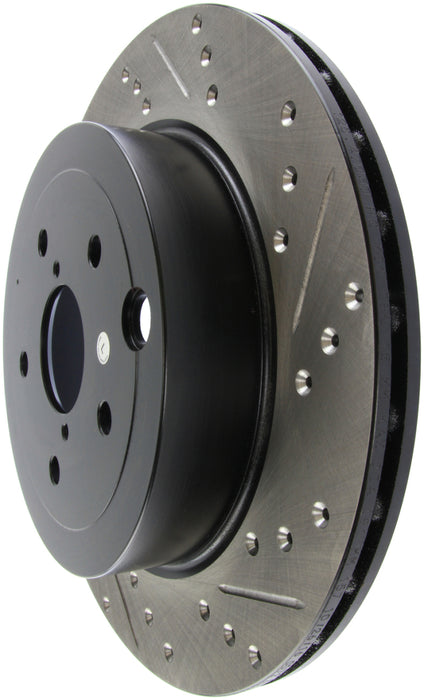 Stoptech 127.47030L StopTech 08+ Subaru STI (Will Not Fit 05-07) Slotted & Drilled Sport Brake Rotor