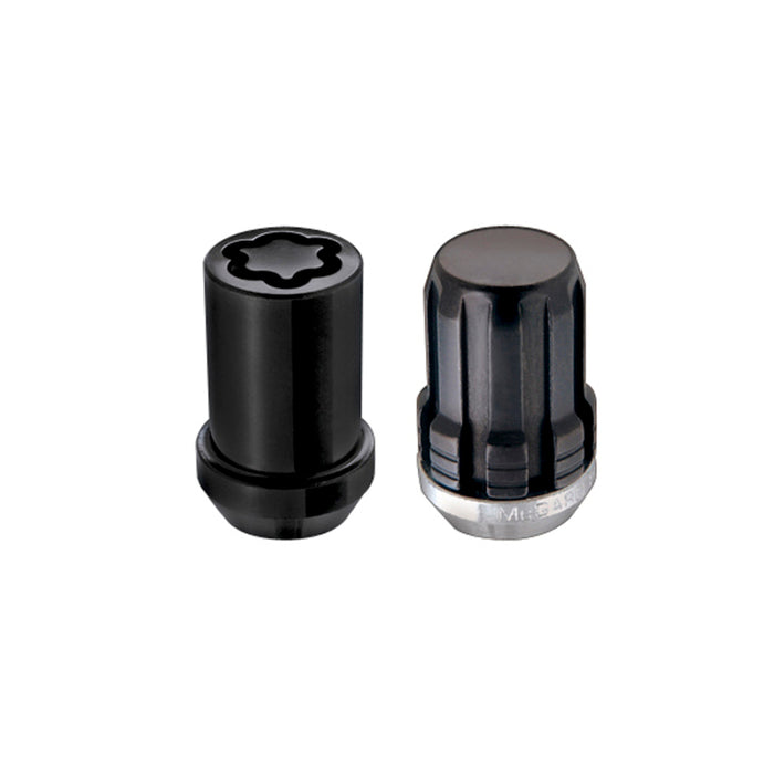 McGard 65554BK SplineDrive Tuner 5 Lug Install Kit w/Locks & Tool (Cone) M12X1.25 / 13/16 Hex - Black