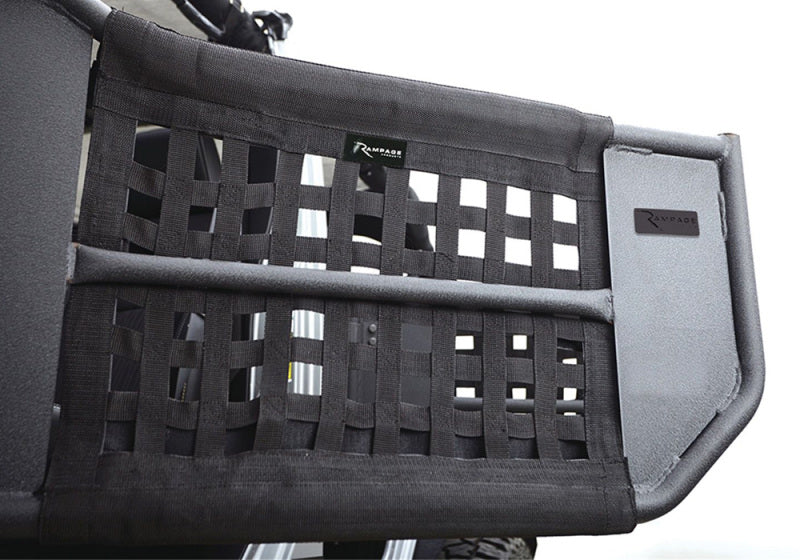 Rampage 7684 2007-2018 Jeep Wrangler(JK) Unlimited 4-Door Tube Doors With Netting - Black