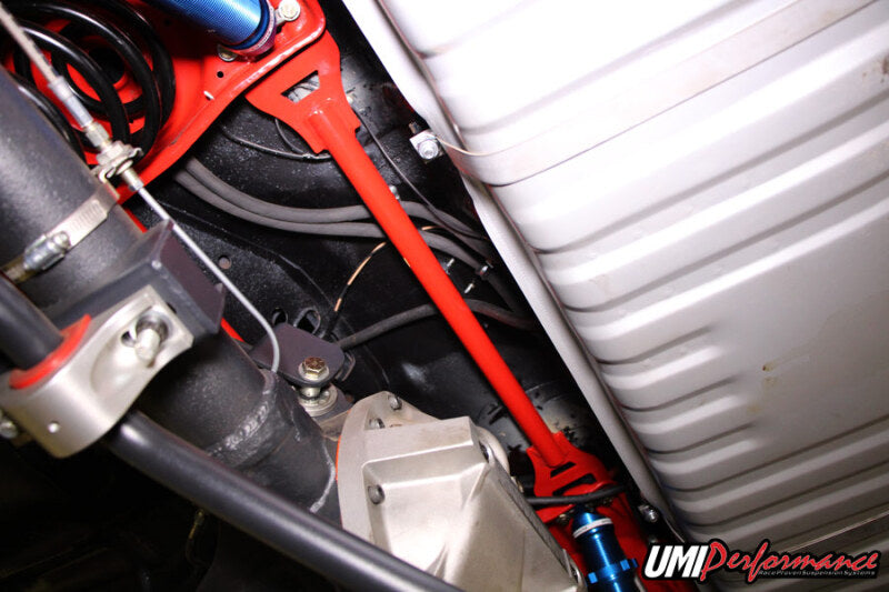 UMI Performance 4058-B 68-72 GM A-Body Rear Shock Tower Brace Bolt In