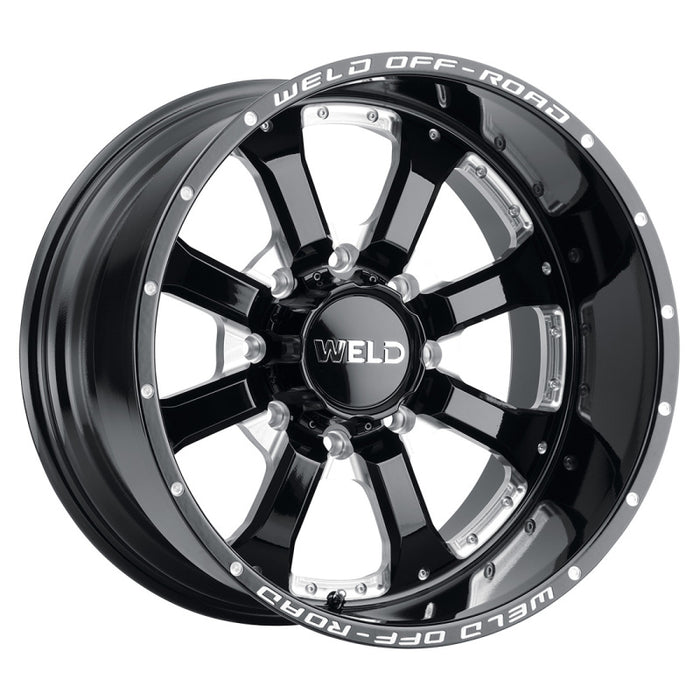 Weld W12509084575 Off-Road W125 20X9 Granada Six 6X139.7 ET20 BS5.75 Gloss Black MIL 106.1