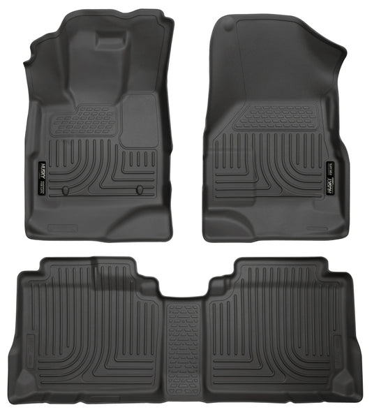 Husky Liners 98131 10-12 Chevy Equinox/GMC Terrain WeatherBeater Combo Black Floor Liners