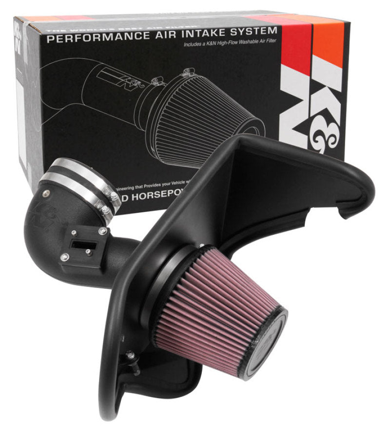 K&N Engineering 63-3105 K&N 16-17 Chevrolet Camaro L4-2.0L F/I Turbo AirCharger Performance Intake
