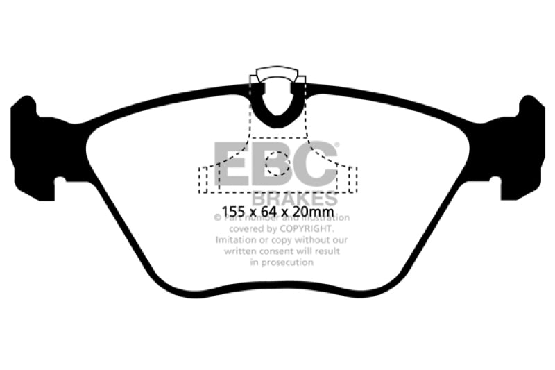 EBC DP41552R 04-06 BMW X3 2.5 (E83) Yellowstuff Front Brake Pads