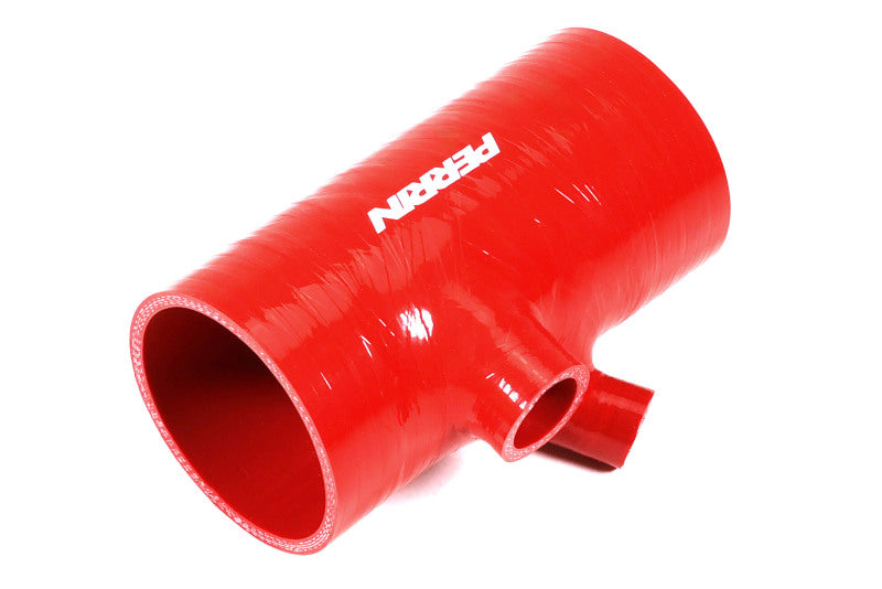 Perrin Performance PSP-INT-426RD PERRIN 22-24 Subaru WRX / 20-25 LGT & OBXT Turbo Inlet Hose w/Turbo Adapter Flange (Short) - Red